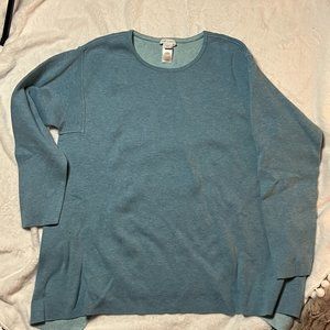 J Jill Reversible Blue Sweater